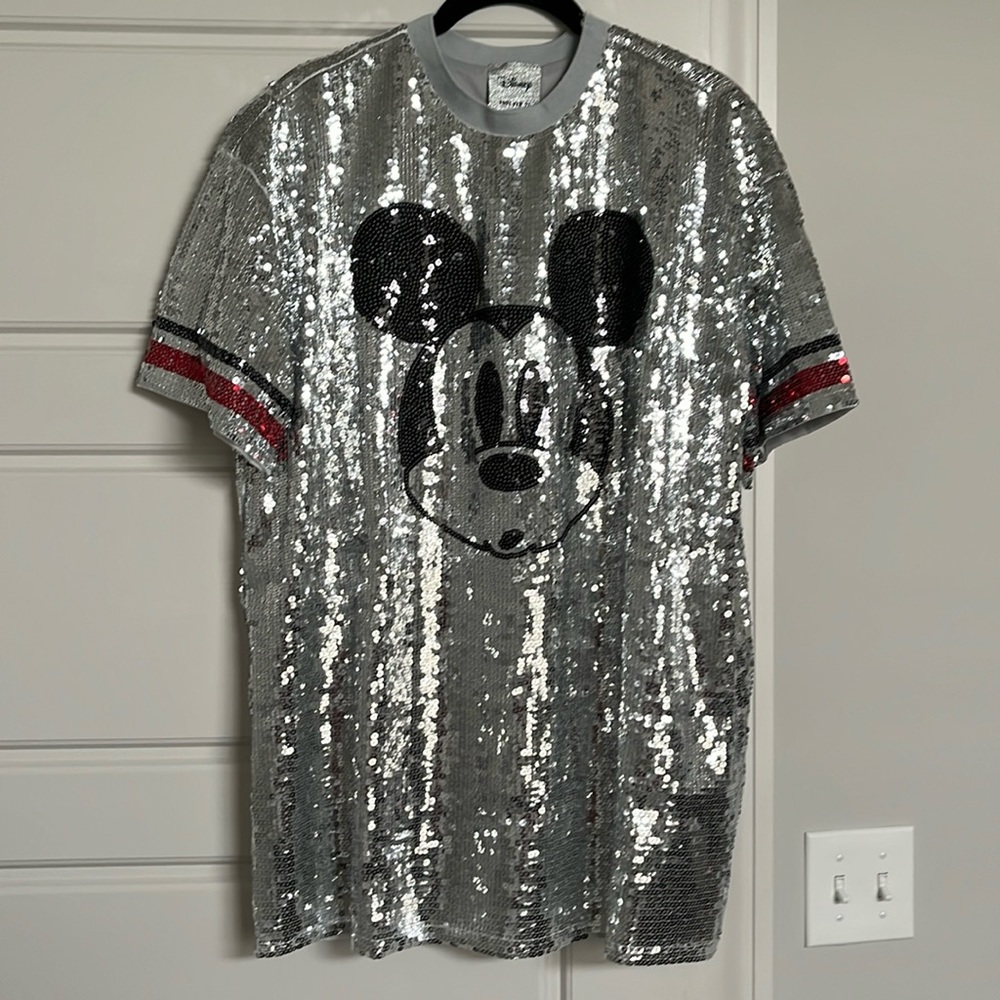 Oversized Disney Mickey Mouse sequin shirt/dress